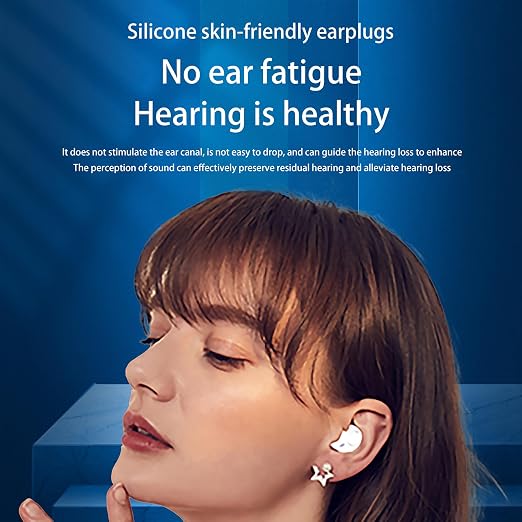 OTC Hearing Aids for Seniors Rechargeable Hearing Amplifiers with Noise Cancelling for Mild to Moderate Hearing Loss, In Ear Nearly Invisible, Auto On/Off, Memory Functions, Portable Charging Case, LED Display Elderly-Friendly