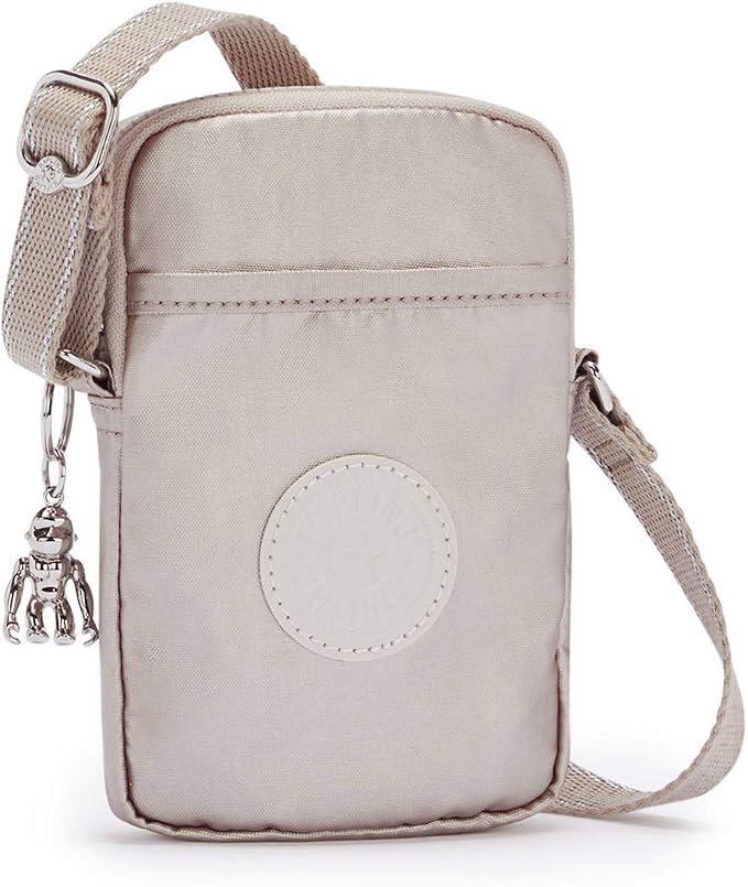Kipling Womens Tally Minibag, Lightweight Mini Bag, Nylon Phone Crossbody Bag, Metallic Glow, 4.25 L X 6.75 H X 0.75 D US