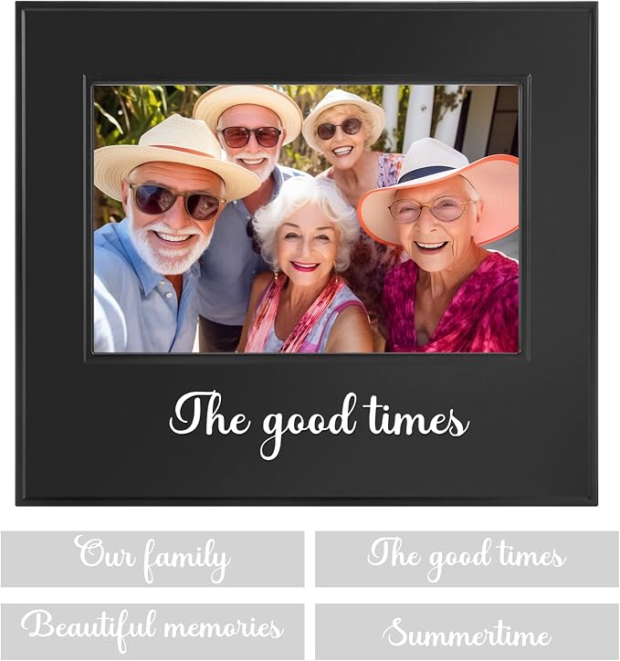Picture Frames，30s Voice Recording Photo Frame, Black Memory Frame 7.5 x 6.3,Personalized Gifts for Girls,Boys,Mother, Father, Grandparents, Birthday, Christmas