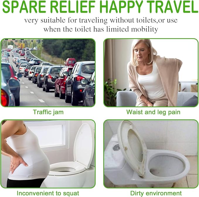Female Urination Device, Reusable Female Urinal Silicone Women Pee Funnel | Women to Pee Standing Up, The Perfect Companion for Camping,Travel travel outdoor, folds compact, easy rinse
