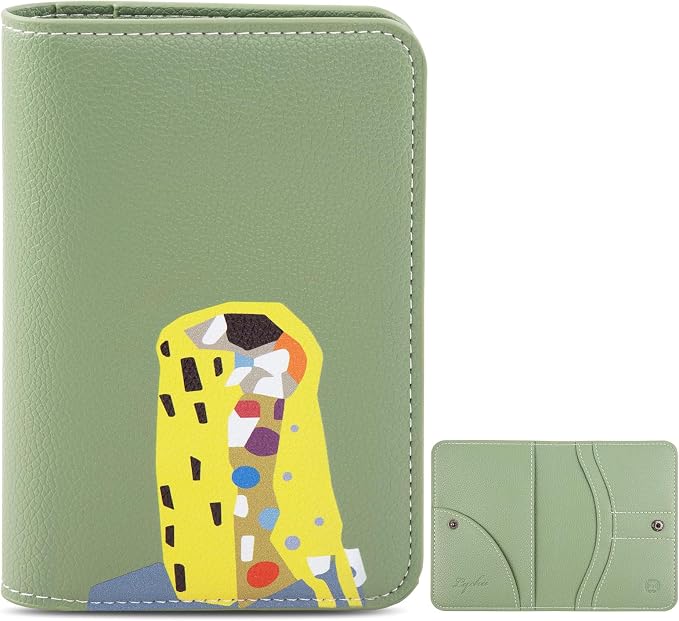 Lychii Passport Holder, RFID Blocking Travel Wallet, Slim Passport Cover | PU Leather Protector Case for Quick TSA Access, Secure Boarding Passes & ID Cards for Men Women, Travel Accessories