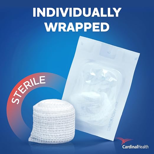 Curity Conforming Bandage, Cotton/Polyester, 1-Ply, 1" x 75", Roll Shape, Sterile, 12 Count, 1 Pack | Cotton / Polyester, Roll Shape