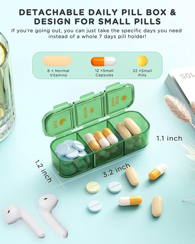 Pill Organizer 3 Times A Day