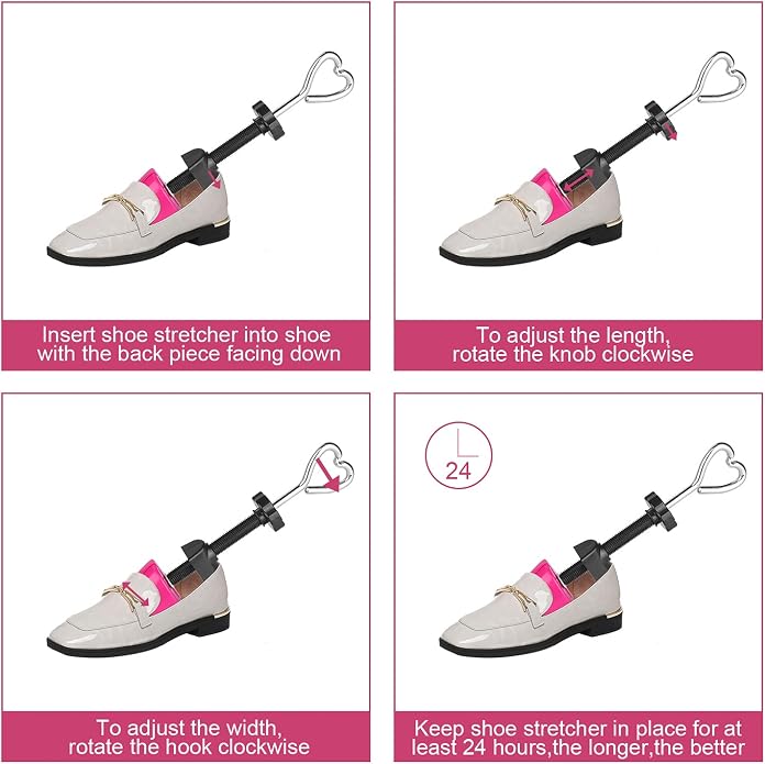 Pair of Premium Professional 4-way Shoe Trees, Shoe Stretcher for Men or Women
