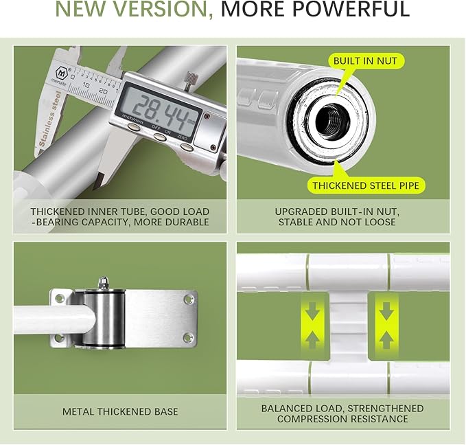 29.5 Inch Toilet Grab Bar - CALEPTONG Foldable Toilet Safety Rails for Seniors, Flip-Up Handicap Grab Bars with Anti-Slip Texture Grip for Elderly, Pregnant, Disable, Injury