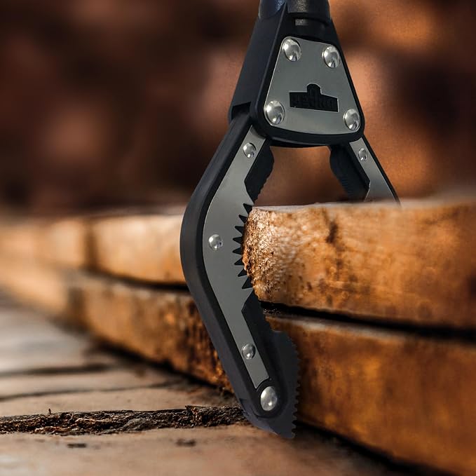 Unger Professional 42.5” Rugged Reacher Grabber Tool with Rotating Head, Outdoor Trash Picker Upper, Heavy Duty Claw Pickup, Durable Litter Yard Clean Up for Twigs, Lawn, and Garden Use