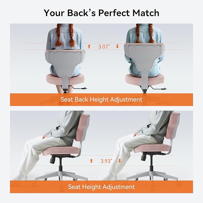 Newtral Freedom-X Criss Cross Chair with Wheels- Multi-Position Cross Legged Office Chair with Laptop Tray, Adjustable Ergonomic Kneeling Chair for Work from Home