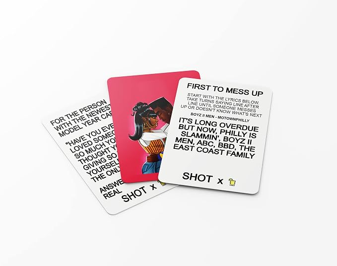 Black Owned Slow Jamz 90s R&B Music Trivia Drinking Game – Elevate Your Game Night with Smooth Throwback Hits and Fun Challenges Urban Trivia for Bachelorette Bachelor Party Games