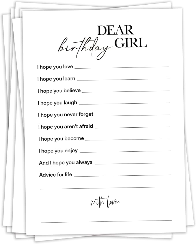 Birthday Party Game Cards for Adults, 25 Paper Icebreaker Game Cards for Birthday Celebrations, Interactive Party Game for Friends, Family & Coworkers - A02