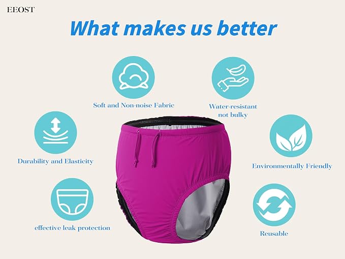 Adult Reusable Swim Diapers Special Needs Swimwear for Incontinence | Adult reusable swim diaper with waterproof leakproof cover for incontinence and pool use