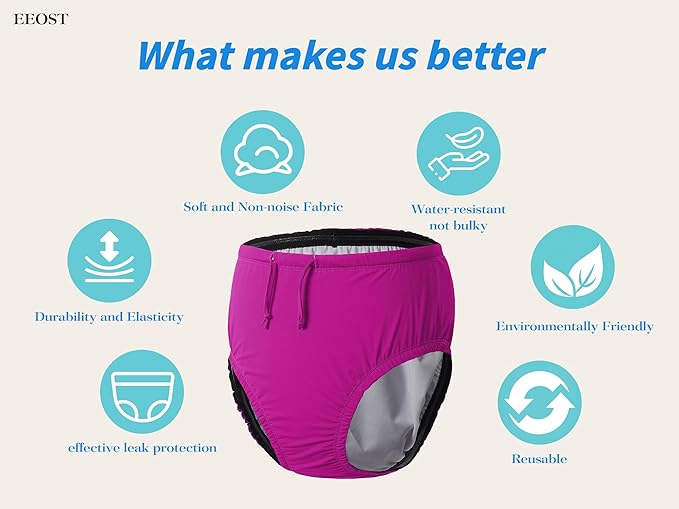 Adult Reusable Swim Diapers Special Needs Swimwear for Incontinence | Adult reusable swim diaper with waterproof leakproof cover for incontinence and pool use