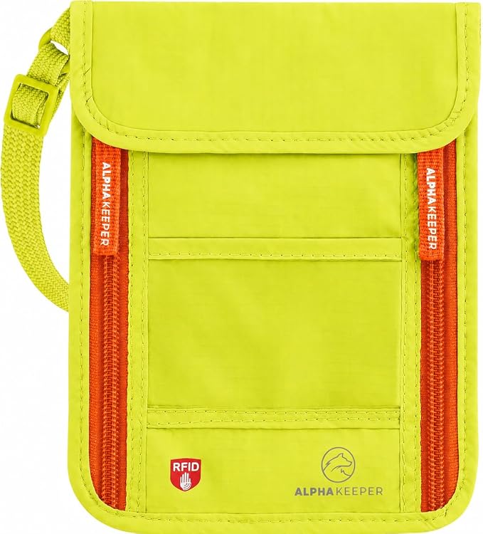 Neck Wallet, Travel Pouch For Passport Holder And Documents, Travel Neck Wallet For Traveling Women