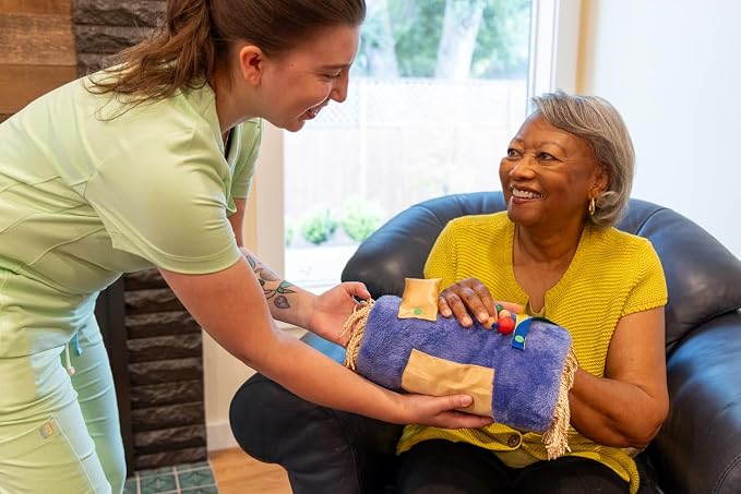Twiddle - Premium Dementia Activities for Seniors - Comforting Alzheimer’s Products for Elderly - Engaging Sensory Items for Adults and Kids (Sport)