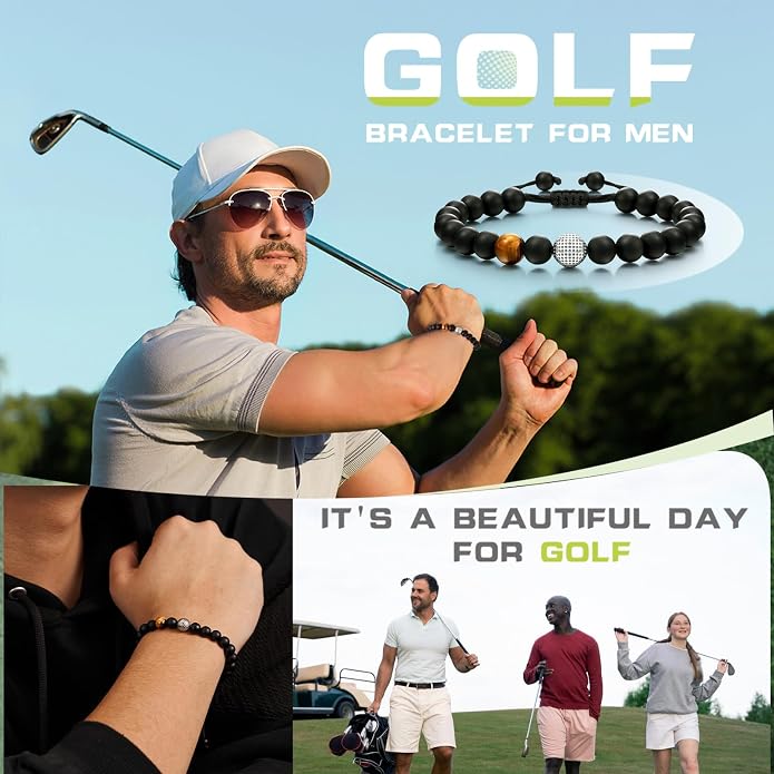 Baseball/Soccer/Basketball/Hockey/Golf/Football Bracelet Gifts for Boys Men