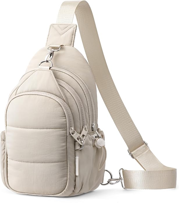 TOPEAST Sling Bag for Women, Anti-Theft Crossbody Bag with RFID Blocking & Small Water Bottle Holder for Travel