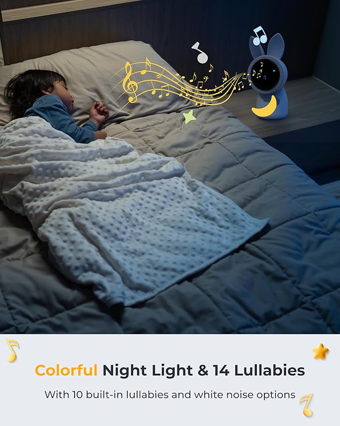 ARENTI Upgraded Baby Monitor, 4MP 2.4G&5G WiFi Baby Camera Monitor, Infrared Night Vision, Night Light, 2-Way Audio, Cry&Motion Detection, Temp&Humidity Sensor, App Control