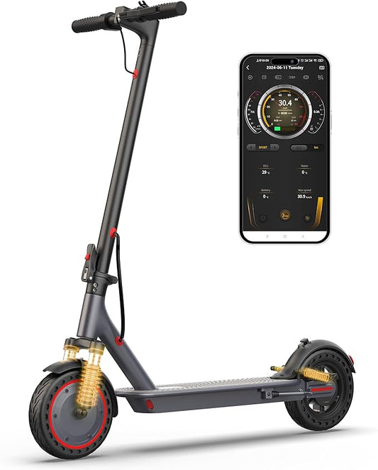 VOLPAM 10 Inches Electric Scooter, Dual Suspension, 21 MPH Top Speed, 500W Powerful Motor, 28 Miles Long Range, Dual Braking, Max Load 264 lbs