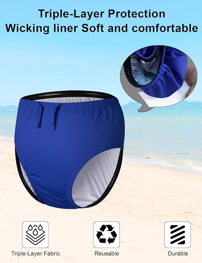 Special Needs Reusable Swim Diapers - Waterproof, Leakproof, Unisex