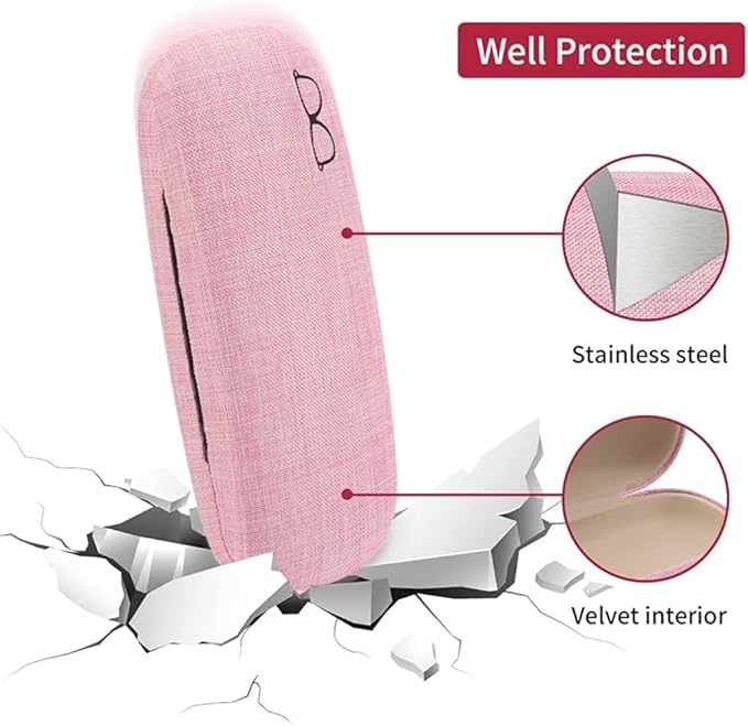 ZONLY Eyeglasses Case,(6 Piece) Unisex Hard Shell Eyeglasses Cases Protective Case For Glasse