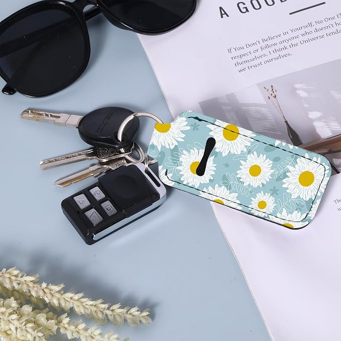Chapstick Holder Keychain Lip Balm Holder with Clip