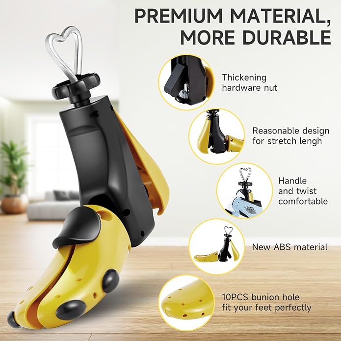 Shoe Stretcher Men, Women Leather Boot Stretcher for Wide Feets, Shoe Tree Adjustable Boot Widener Stretcher