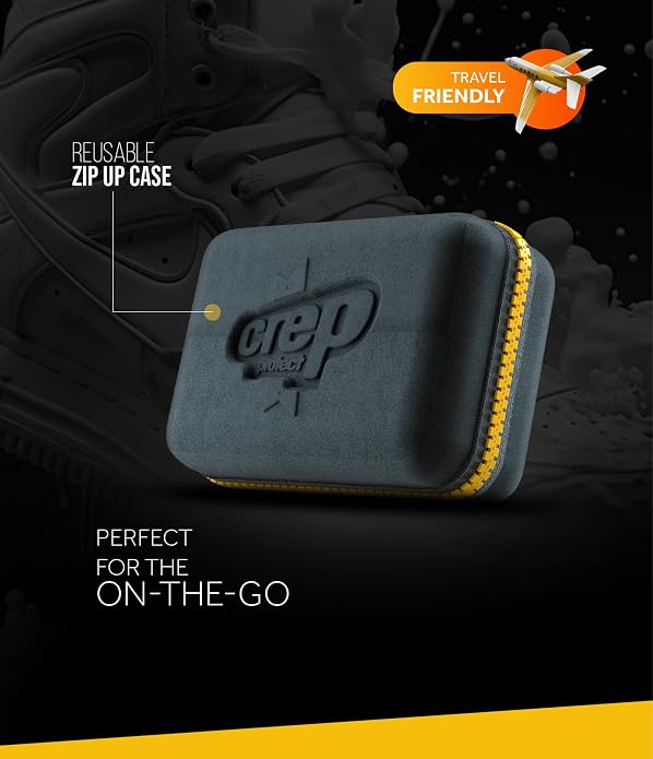Crep Protect Sneaker Cleaner Kit - Deep Cleaning Shoe Cleaner for White Shoes, Leather, Suede, Nubuck & Canvas | Brush, Solution & Microfiber Cloth Included