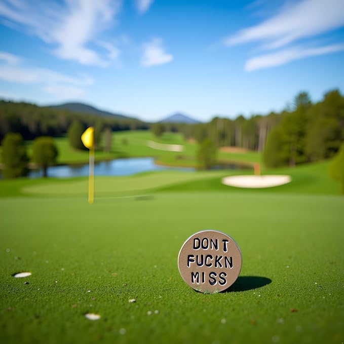 Jowxsx Adult Humor Novelty Golf Ball Markers Funny Golf Ball Marker for Men with Funny Words Unique Golf Gag Gifts for Men or Women Golfers