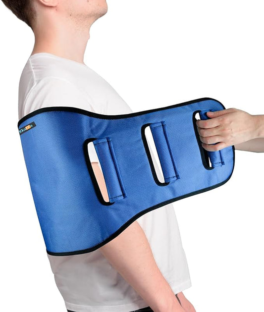 Transfer Belt Transfer Sling for Nursing Patients, Standing & Supports & Transfer Aids for Elderly, Gait Belt for Patient Care, Transfer Belt for Bedridden Patient (Blue)