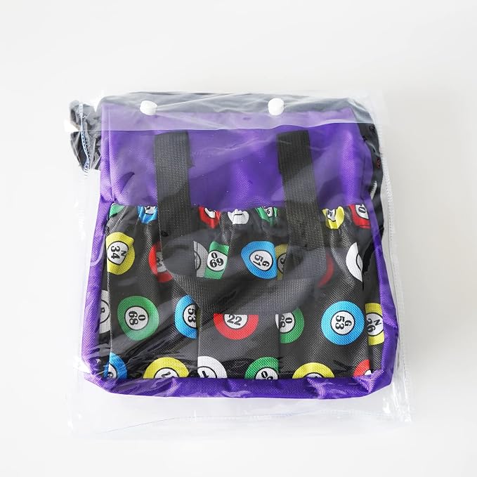 Yuanhe Bingo Dauber Bags with 6 Pockets Purple Bingo Tote Bag …