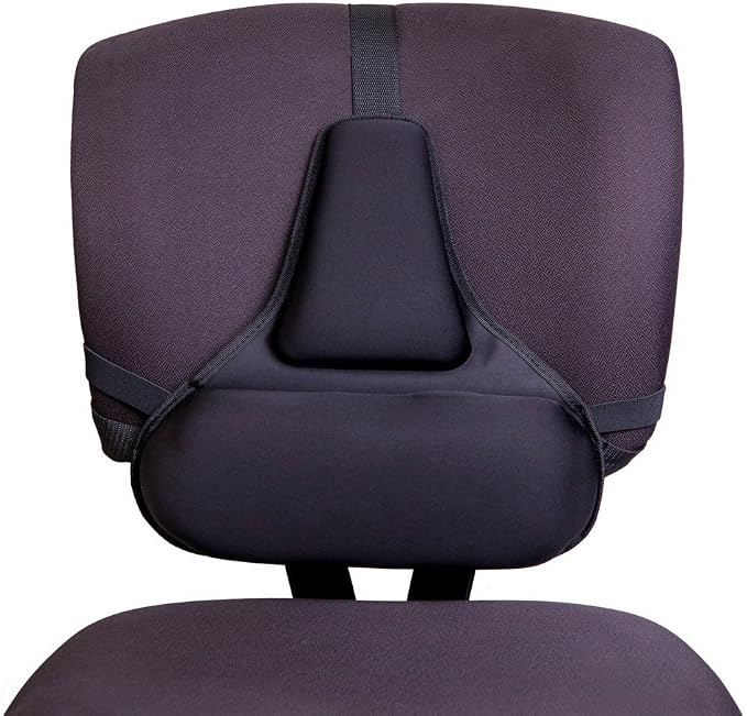 FOMI Firm Gel Foam Back Support (14" x 15") Care | Upper Lower Thoracic and Lumbar Support for Car, Home, Office Chair | Promotes Healthy Posture, Sciatica Pain Relief