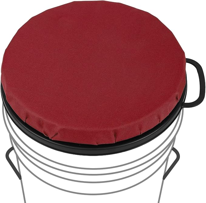 5 Gallon Bucket Seat, 360-Degree Swivel Seat Foam Cushion Bucket Seat Lid with Waterproof Cover for Dove Duck Hunting, Fishing, Baseball, Gardening and Camping