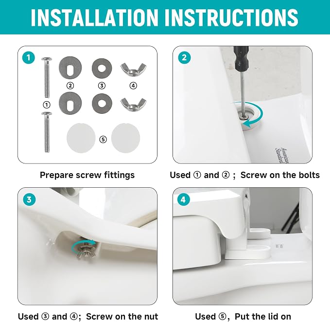 Raised Toilet Seat Riser Elongated, 3 Inches Elevated for Seniors | White, Elevated Toilet Seat, Slow Close, Non-slip, 770lbs Heavy Duty, Fit for Elongated Toilet Bowl