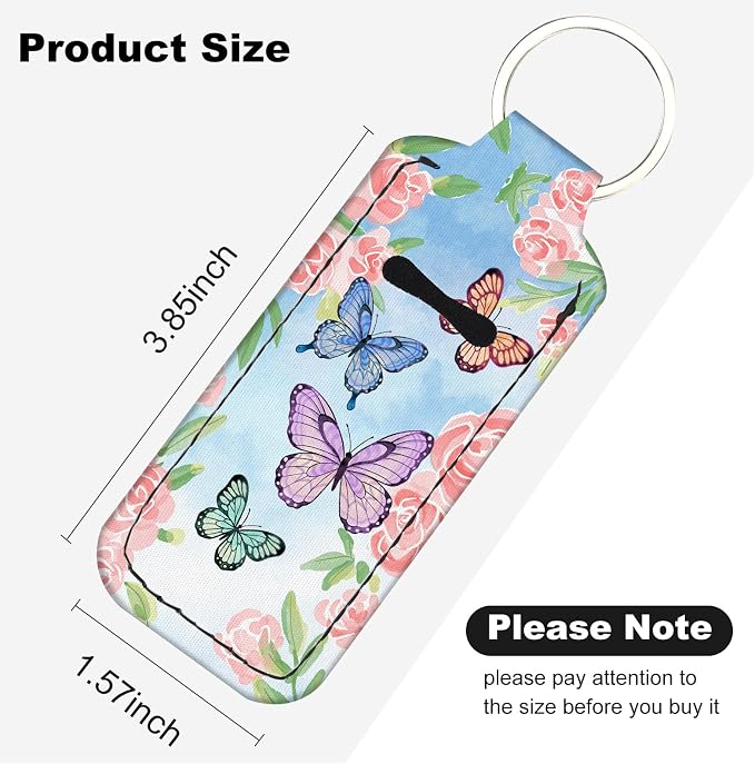 Chapstick Holder Keychain Lip Balm Holder with Clip