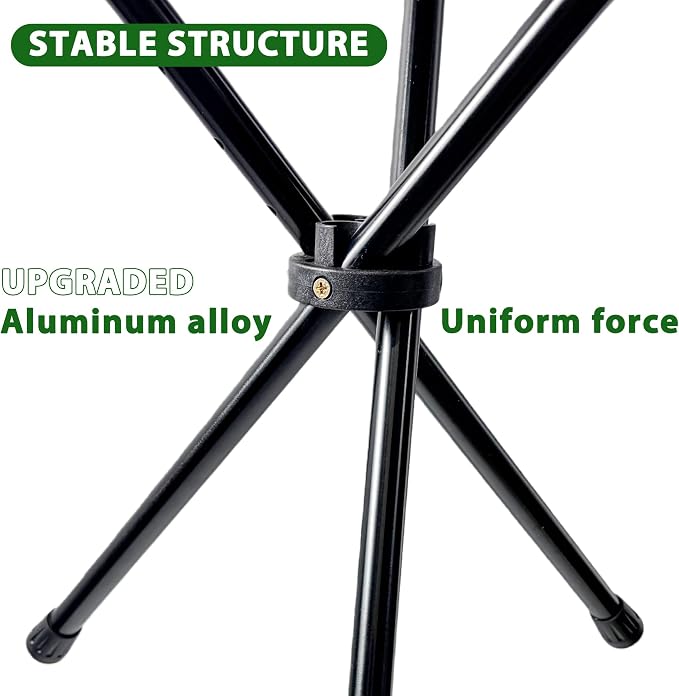 FATTCHIAR Cane with Seat, Adjustable Height 34.2"-39.7" Walking Stick with Seats, Cane Chair Capacity 220lbs, Folding Lightweight Portable Stool for Adults Seniors Camping Hiking