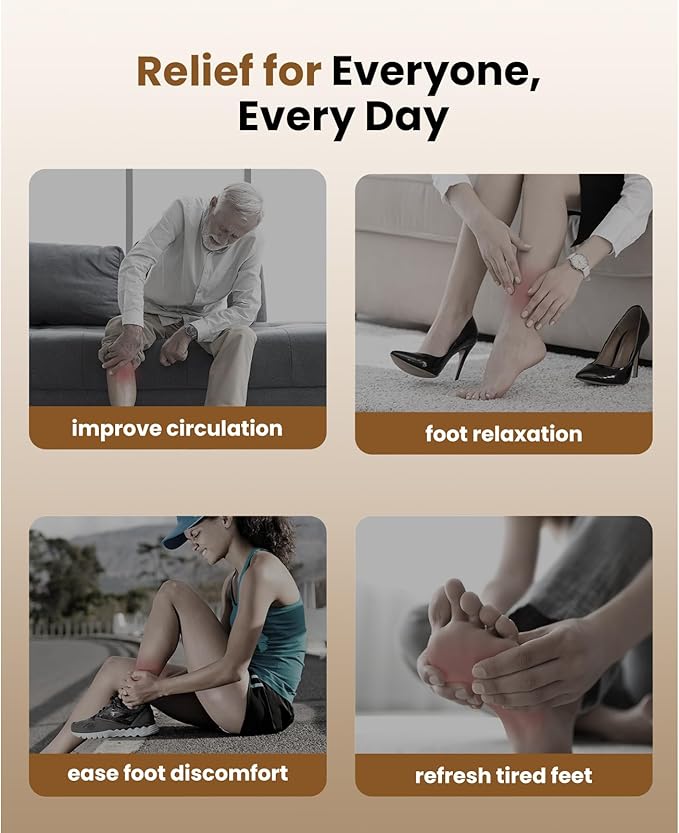 BOB AND BRAD Shiatsu Foot Massager with Heat and Remote, FSA Deep Kneading Electric Feet Massager Machine for Plantar Fasciitis, Fits US Size 12, HSA Eligible