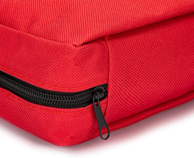 Jipemtra Red First Aid Bag Empty Travel Rescue Pouch First Responder Storage Medicine Emergency Bag for Car Home Office Kitchen Sport Outdoors (Green)