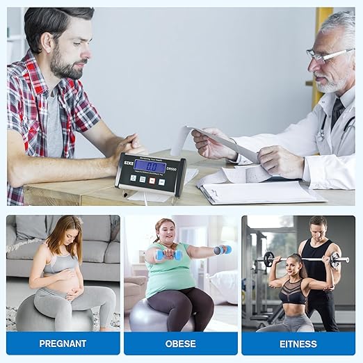 SIKE Digital Physician Scale, Medical Floor Scale for Body Weight, 550 lb Limit Professional Weight Scale, Portable Easy to Read Digital Display, Heavy Duty, Pound & KG Settings, 12.5" x 12" Platform | Portable