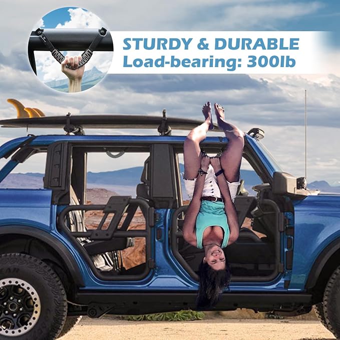 SEVEN SPARTA 4pack Roll Bar Grab Handles for Ford Bronco 2021-2026 2/4 Door | No Drill Install, Color-Matched Paracord Handles, Uses Factory Bolts, Sturdy & Comfortable Grip for 2021-2026 Bronco 2/4 Door