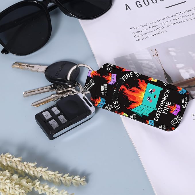 Cute Chapstick Holder Keychain,Lipstick Neoprene Clip-on Lip Balm Holder for Woman