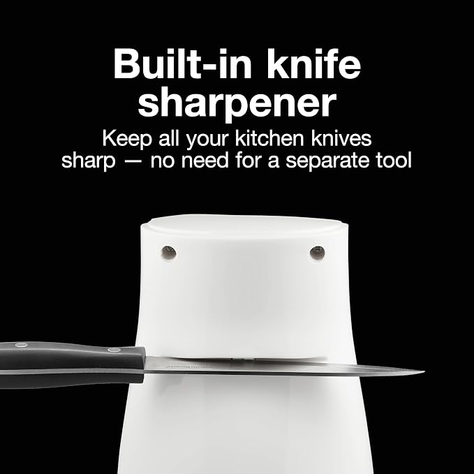 Proctor Silex Power Electric Automatic Can Opener for Kitchen with Knife Sharpener, Twist-off Easy-Clean Lever, Cord Storage, White (75224PS) (Pack of 2)