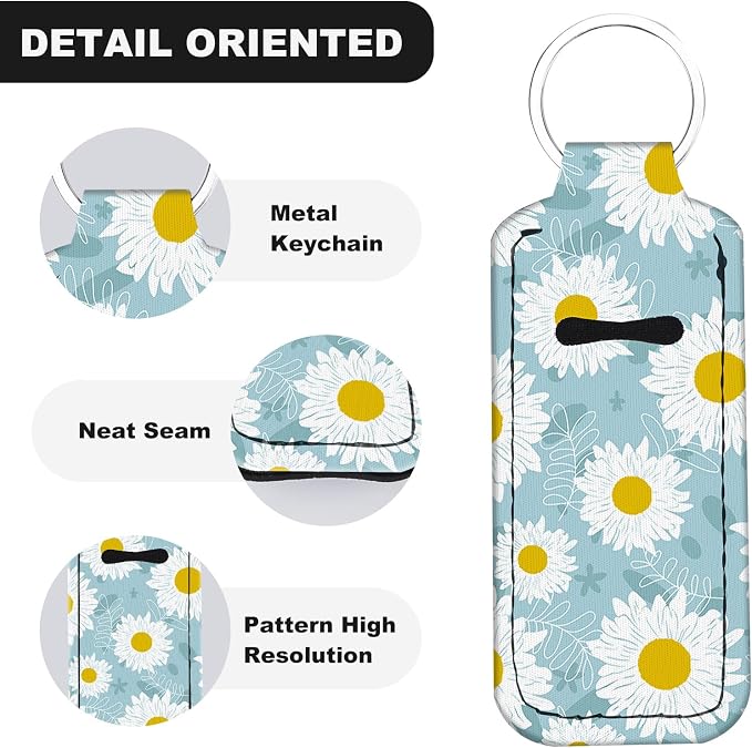 Chapstick Holder Keychain Lip Balm Holder with Clip