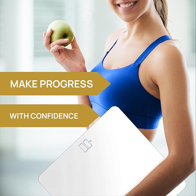 INEVIFIT Premium Bathroom Scale, Highly Accurate Digital Bathroom Body Scale, Measures Weight up to 400 lbs. Includes Batteries