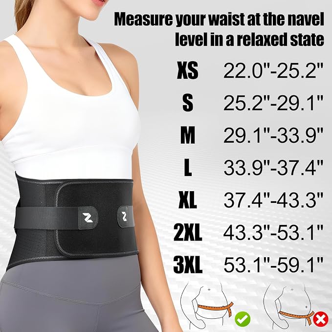 NEENCA Back Brace for Lower Back Pain with Bionic Support System, Adjustable Lumbar Support Belt for Women & Men with Lumbar Support 3D Pad, Breathable Mesh for Herniated Disc, Sciatica, Scoliosis...