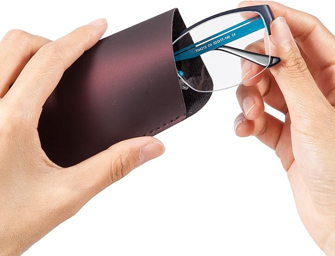 TRIUMPH VISION Reading Glasses Pouch Eyeglass Sleeve Soft Case Slim 3 Pack | Alternative to Bulky Case Lightweight，Neoprene Lined Padded Protect Optical lens Slip in, Cute Pattern Portable for Daily Use