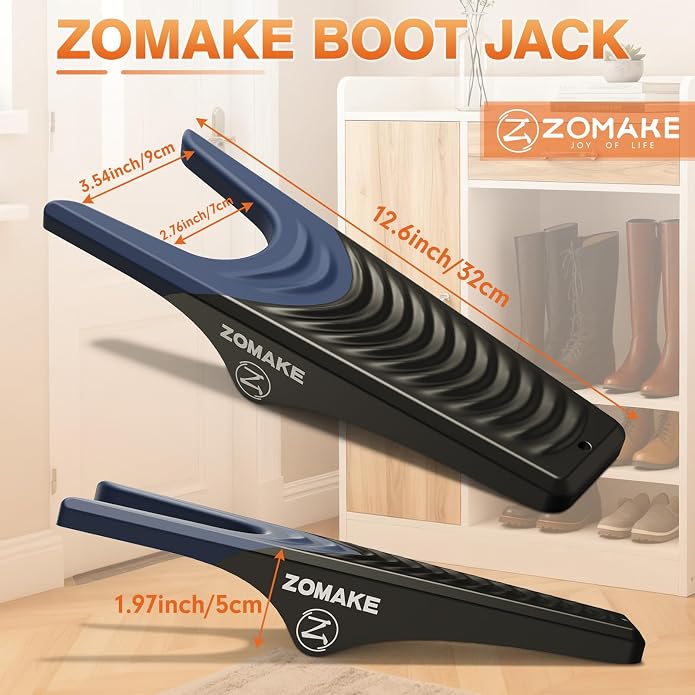 ZOMAKE Boot Jack, Boot Remover for Cowboy Boots | Boot Puller Take Off Helper Portable Bootjack Puller for Men Women, Durable Plastic, Shoe Protection, No Bend Over