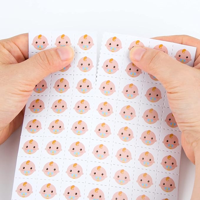 Baby Shower Bingo Cards - 24 Guests Blue Newborn Bingo for Baby Shower Party Supplies