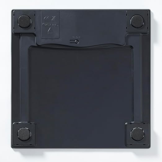 Taylor Digital Scales for Body Weight, High 400 LB Capacity, Brushed Stainless Steel Thin Glass Platform, Unique Blue LCD, Durable Platform, 11.8 x 11.8 Inches, Stainless Steel