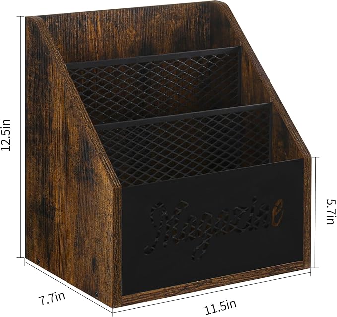 YINMIT Magazine Holder, Stepped 3 Tier Magazine Rack Floor, Magazine Storage Basket, Folder Organizer Bin for Magazines, Books, Newspapers