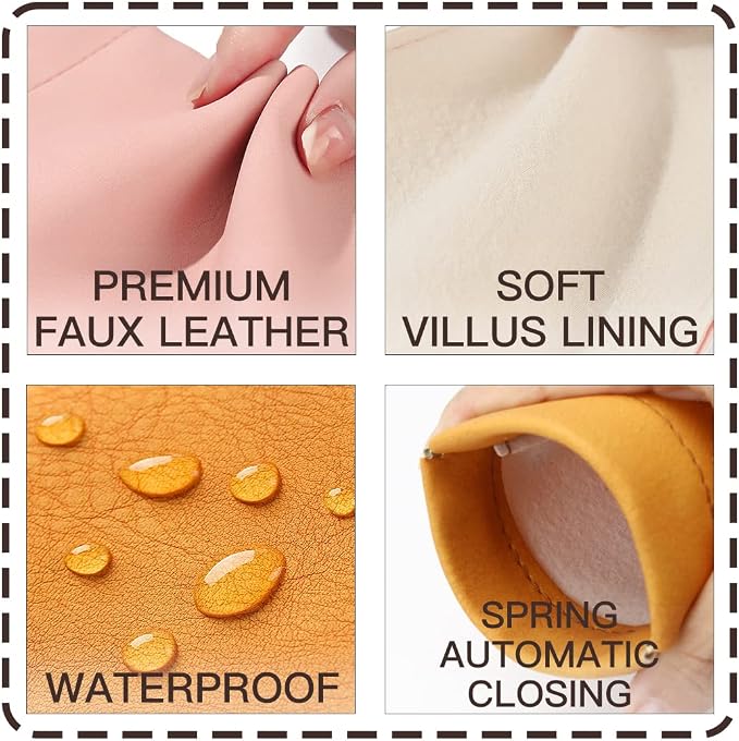 Glasses Case 4 Pack, Eyeglasses Case For Women men, PU Soft Glasses Sunglasses Case Portable Eyewear pouches