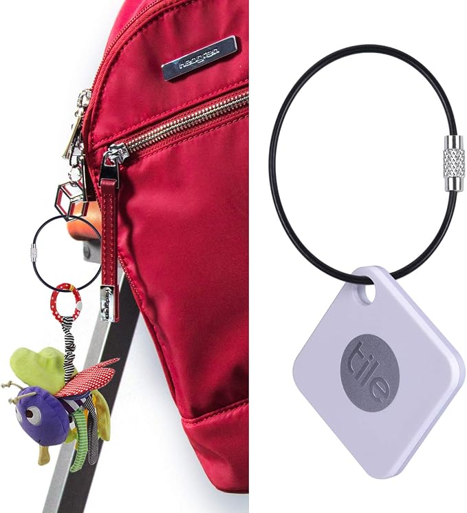 Wisdompro Wire Keychain Cable, 4.3/6.3 Inch Stainless Steel Wire Keyrings | Heavy Duty Wire Key Rings Metal Wire Cable Key Chain Loop for Luggage Tags, Keys, Crafts and ID Tags
